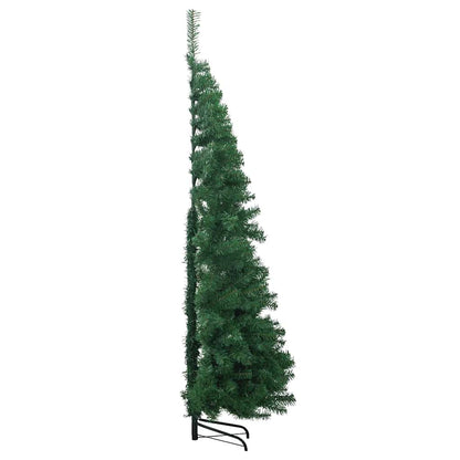 Eckiger künstlicher Weihnachtsbaum Grün 210 cm PVC und Metall