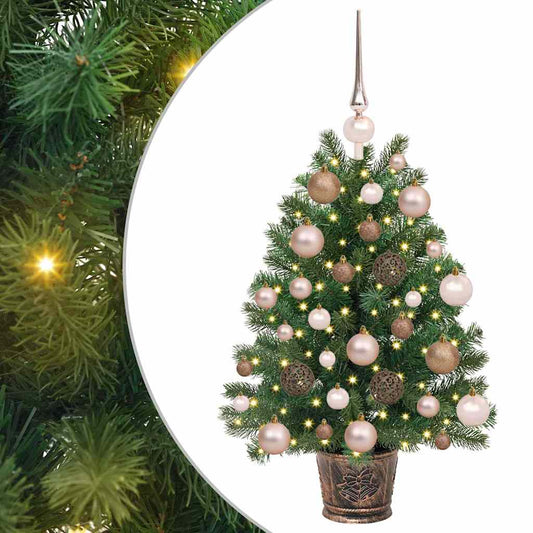 Künstlicher Weihnachtsbaum mit 150 LEDs Grün 65 cm PE und PVC