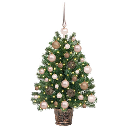 Künstlicher Weihnachtsbaum mit 150 LEDs Grün 65 cm PE und PVC