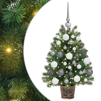 Künstlicher Weihnachtsbaum mit 150 LEDs Grün 65 cm PE und PVC
