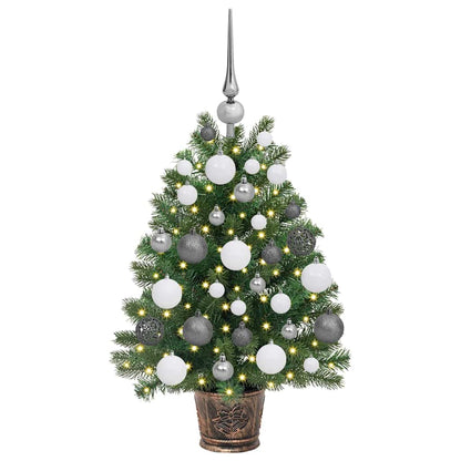 Künstlicher Weihnachtsbaum mit 150 LEDs Grün 65 cm PE und PVC
