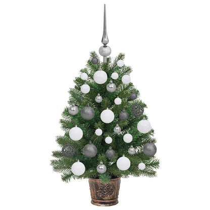 Künstlicher Weihnachtsbaum mit 150 LEDs Grün 65 cm PE und PVC