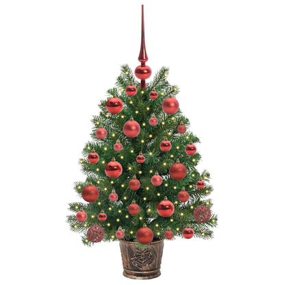 Künstlicher Weihnachtsbaum mit 150 LEDs Grün 75 cm PE und PVC
