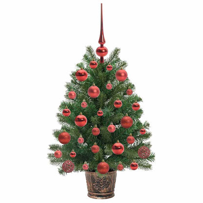 Künstlicher Weihnachtsbaum mit 150 LEDs Grün 75 cm PE und PVC