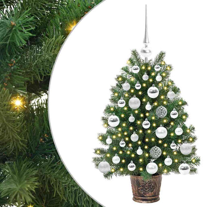 Künstlicher Weihnachtsbaum mit 150 LEDs Grün 75 cm PE und PVC