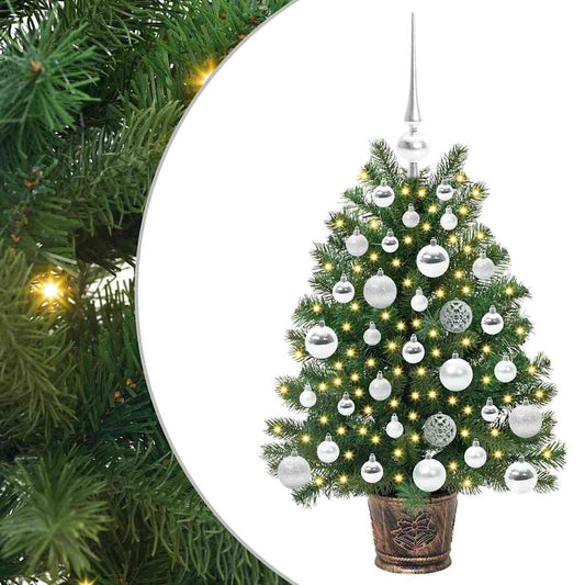 Künstlicher Weihnachtsbaum mit 150 LEDs Grün 75 cm PE und PVC