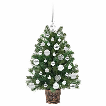 Künstlicher Weihnachtsbaum mit 150 LEDs Grün 75 cm PE und PVC