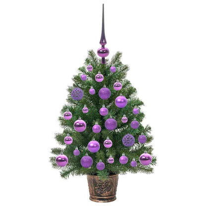 Künstlicher Weihnachtsbaum mit 150 LEDs Grün 75 cm PE und PVC