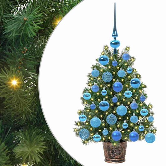 Künstlicher Weihnachtsbaum mit 150 LEDs Grün 75 cm PE und PVC