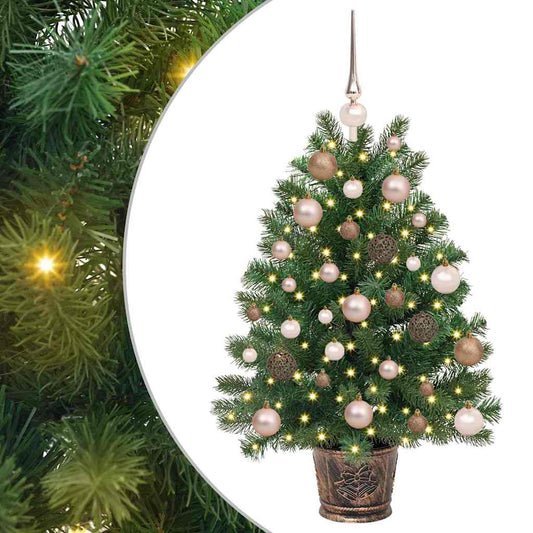 Künstlicher Weihnachtsbaum mit 150 LEDs Grün 95 cm PE und PVC