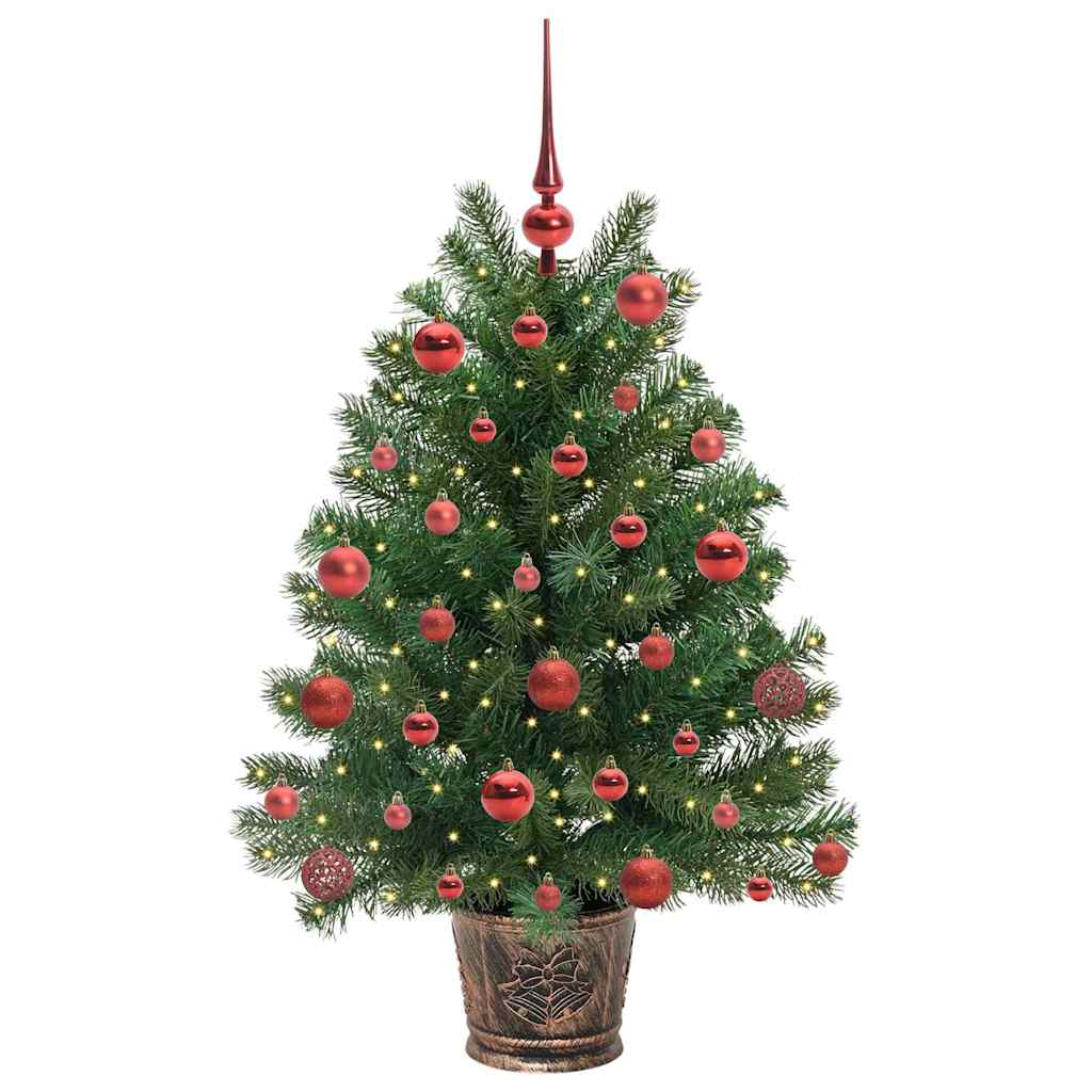 Künstlicher Weihnachtsbaum mit 150 LEDs Grün 95 cm PE und PVC