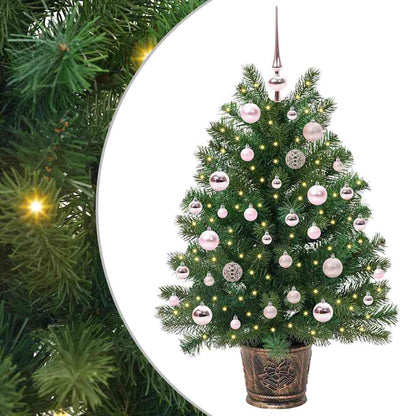 Künstlicher Weihnachtsbaum mit 150 LEDs Grün 95 cm PE und PVC