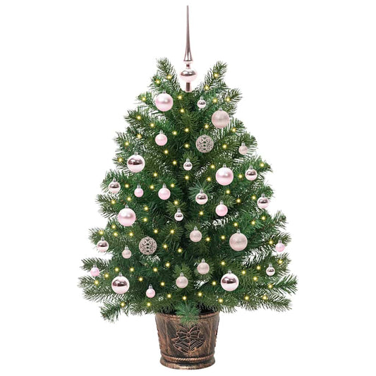 Künstlicher Weihnachtsbaum mit 150 LEDs Grün 95 cm PE und PVC