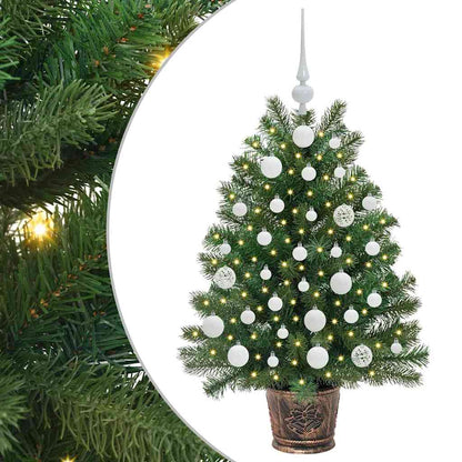 Künstlicher Weihnachtsbaum mit 150 LEDs Grün 95 cm PE und PVC