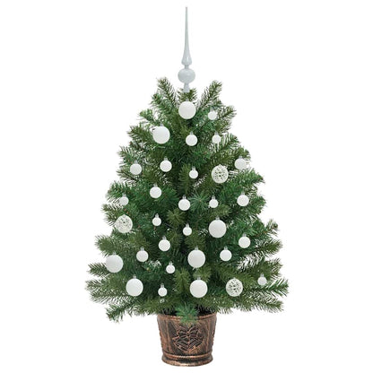 Künstlicher Weihnachtsbaum mit 150 LEDs Grün 95 cm PE und PVC