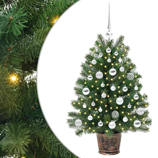 Künstlicher Weihnachtsbaum mit 150 LEDs Grün 95 cm PE und PVC
