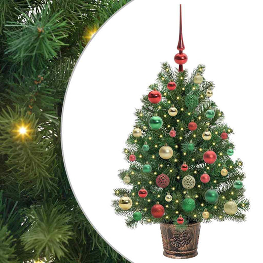 Künstlicher Weihnachtsbaum mit 150 LEDs Grün 95 cm PE und PVC