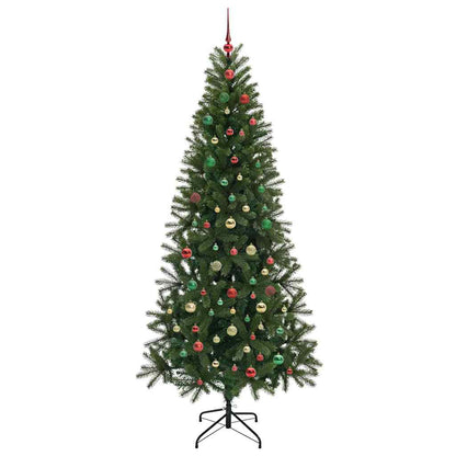 Künstlicher Weihnachtsbaum mit 300 LEDs Grün 210 cm PE und PVC