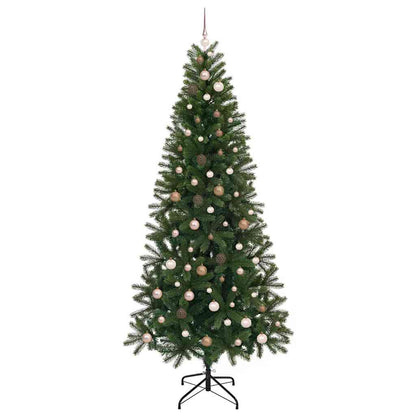 Künstlicher Weihnachtsbaum mit 300 LEDs Grün 240 cm PE und PVC