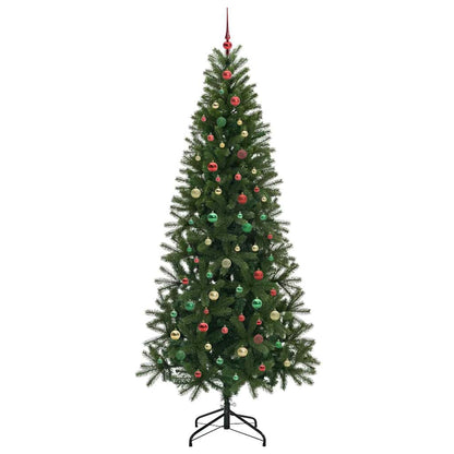 Künstlicher Weihnachtsbaum mit 300 LEDs Grün 240 cm PE und PVC