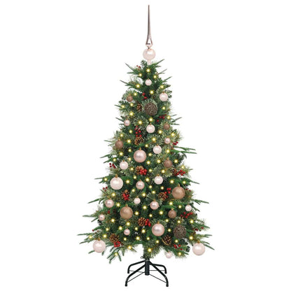 Künstlicher klappbarer Weihnachtsbaum Grün 120 cm PE und PVC
