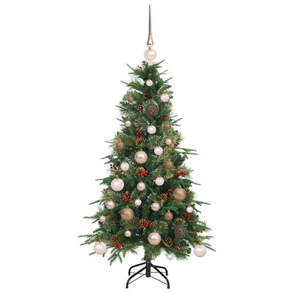 Künstlicher klappbarer Weihnachtsbaum Grün 120 cm PE und PVC