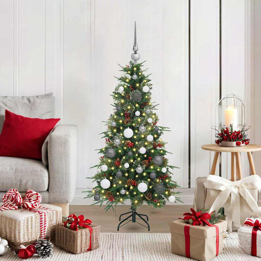 Künstlicher klappbarer Weihnachtsbaum Grün 120 cm PE und PVC