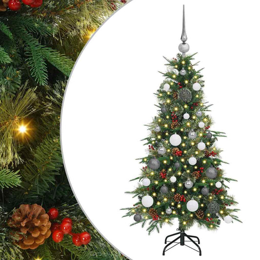 Künstlicher klappbarer Weihnachtsbaum Grün 120 cm PE und PVC