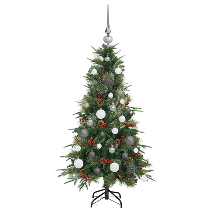 Künstlicher klappbarer Weihnachtsbaum Grün 120 cm PE und PVC