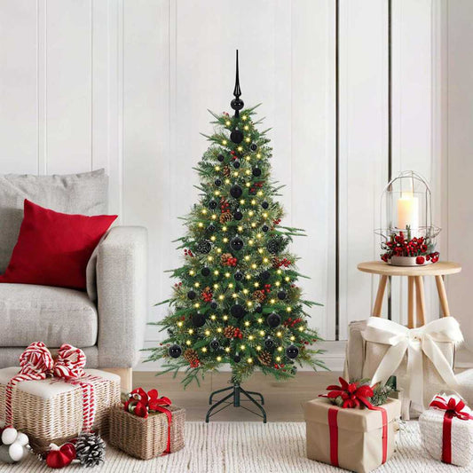 Künstlicher klappbarer Weihnachtsbaum Grün 120 cm PE und PVC