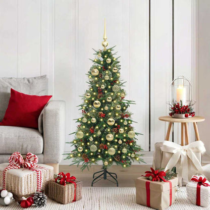 Künstlicher klappbarer Weihnachtsbaum Grün 120 cm PE und PVC