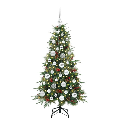 Künstlicher klappbarer Weihnachtsbaum Grün 120 cm PE und PVC