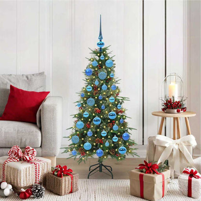 Künstlicher klappbarer Weihnachtsbaum Grün 120 cm PE und PVC