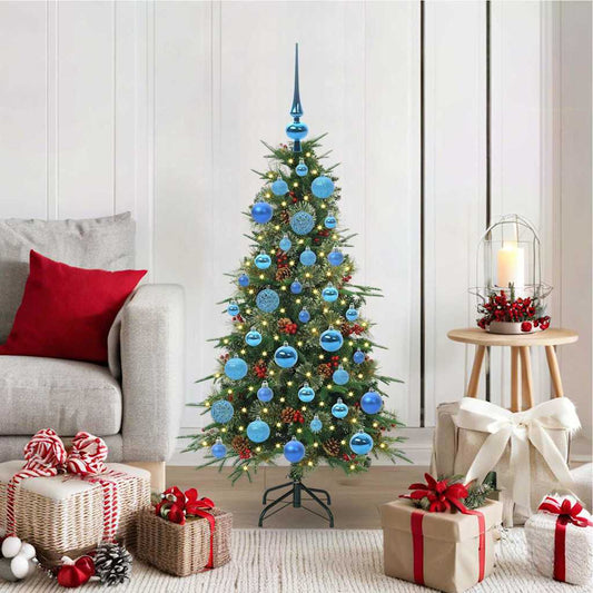 Künstlicher klappbarer Weihnachtsbaum Grün 120 cm PE und PVC