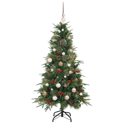 Künstlicher klappbarer Weihnachtsbaum Grün 150 cm PE und PVC