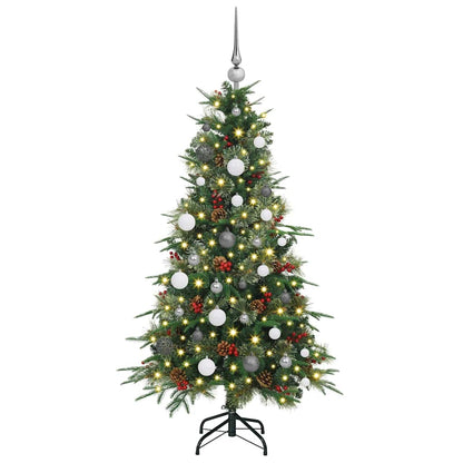 Künstlicher klappbarer Weihnachtsbaum Grün 150 cm PE und PVC