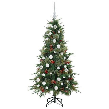 Künstlicher klappbarer Weihnachtsbaum Grün 150 cm PE und PVC