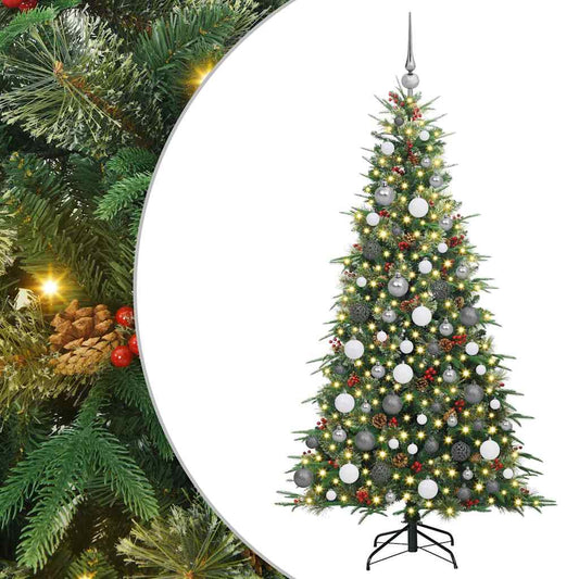 Künstlicher klappbarer Weihnachtsbaum Grün 180 cm PE und PVC