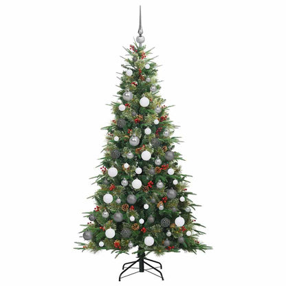 Künstlicher klappbarer Weihnachtsbaum Grün 180 cm PE und PVC