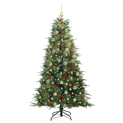 Künstlicher klappbarer Weihnachtsbaum Grün 180 cm PE und PVC