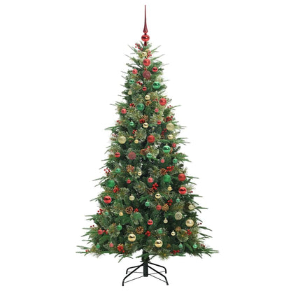 Künstlicher klappbarer Weihnachtsbaum Grün 180 cm PE und PVC