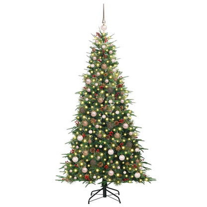 Künstlicher klappbarer Weihnachtsbaum Grün 210 cm PE und PVC
