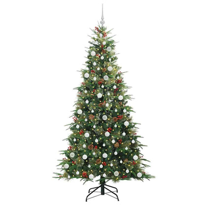 Künstlicher klappbarer Weihnachtsbaum Grün 210 cm PE und PVC