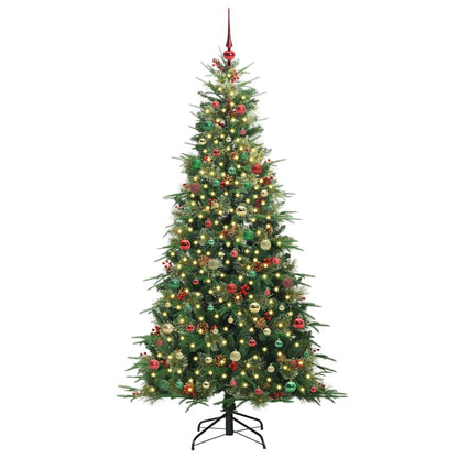 Künstlicher klappbarer Weihnachtsbaum Grün 210 cm PE und PVC