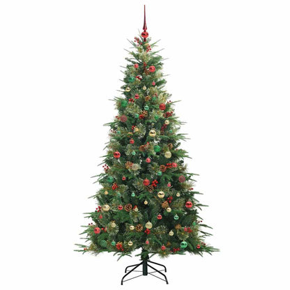Künstlicher klappbarer Weihnachtsbaum Grün 210 cm PE und PVC