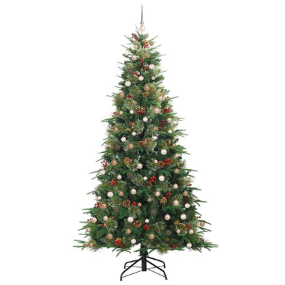 Künstlicher klappbarer Weihnachtsbaum Grün 240 cm PE und PVC