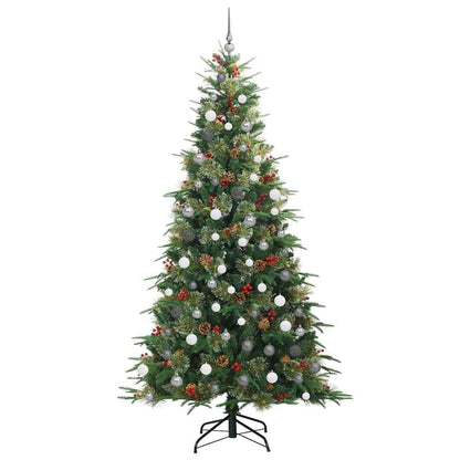 Künstlicher klappbarer Weihnachtsbaum Grün 240 cm PE und PVC