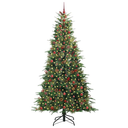 Künstlicher klappbarer Weihnachtsbaum Grün 240 cm PE und PVC