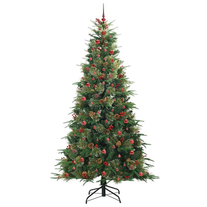 Künstlicher klappbarer Weihnachtsbaum Grün 240 cm PE und PVC
