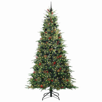 Künstlicher klappbarer Weihnachtsbaum Grün 240 cm PE und PVC
